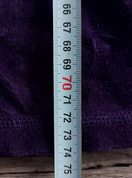 Tmavofialové zamatové šaty, h&m,146