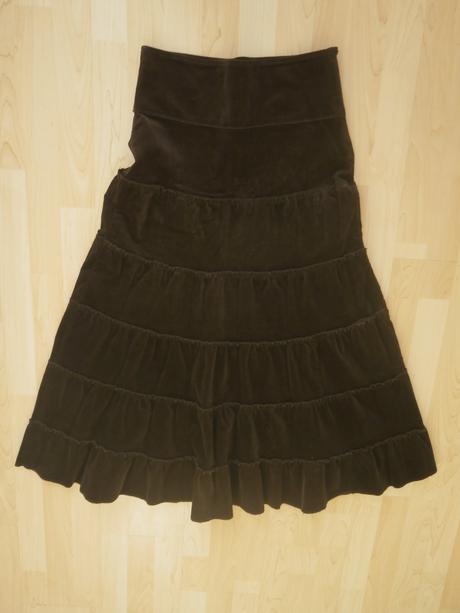 Vintage/retro dlhá menčestrová sukňa, m