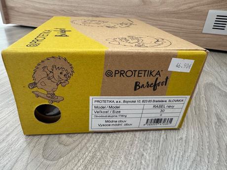 Kožené barefoot topánky protetika rasel navy 30, protetika,30