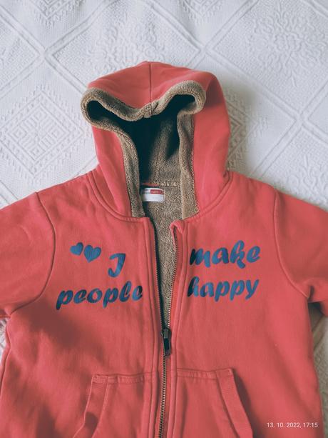 Zateplena mikina 7-8 rokov, name it,122