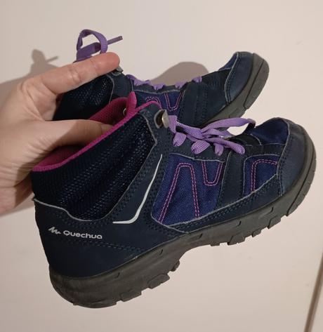 Detské členkové turistické topánky, quechua,35