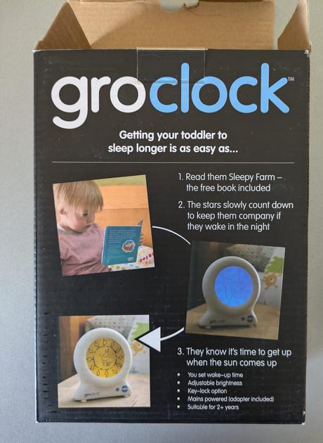 Nočná lampa groclock - spánkový trenažer, 