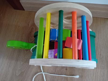 Drevená motoricka hračka- korytnačka, 