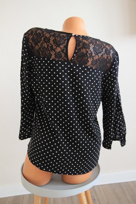 Viskózová blúzka s čipkou, m/l, m