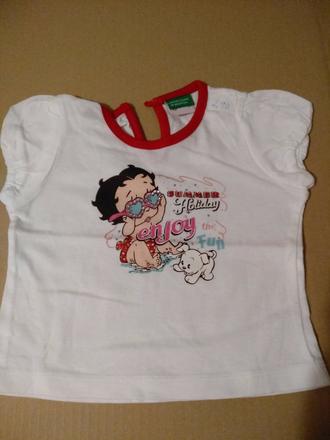 Tričko benetton betty boop, benetton,56
