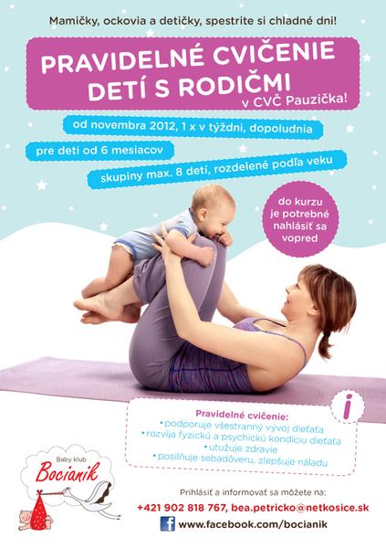 Maminy z Košíc na cvičenie s bábätkami od 6 mesiacov