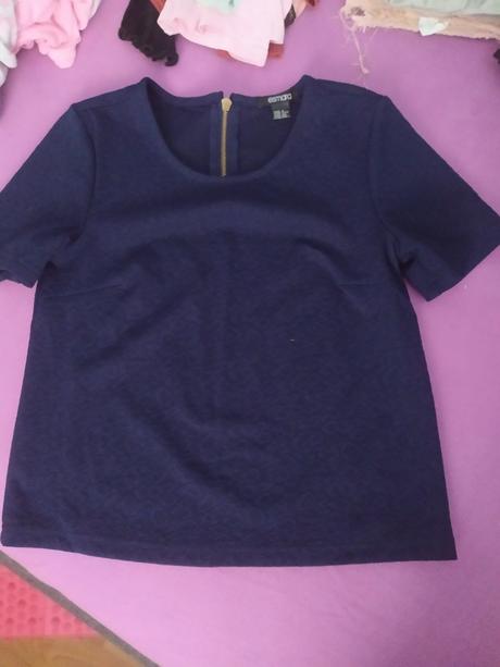Tmavomodré tričko/blúzka, esmara,xs