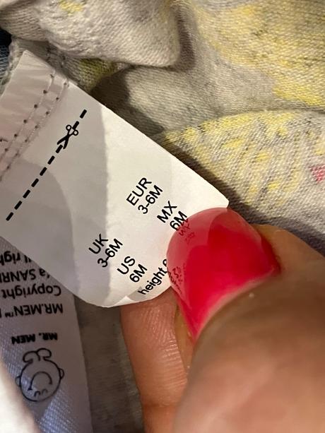 Dievčenské vzorované legíny (3-6 mes.), sanrio,68