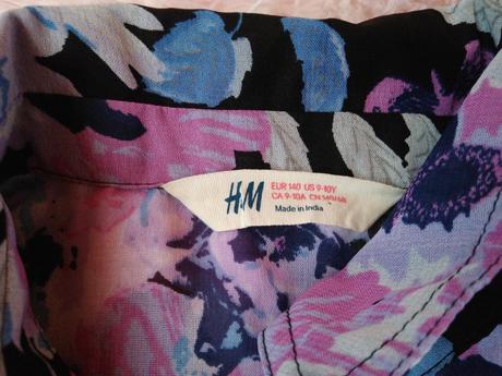 Čierna blúzka, h&m,140