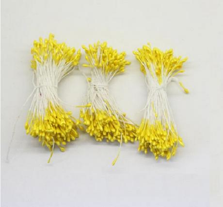 Piestiky žlté 2 mm - cena za 20 kusov,