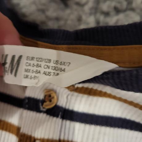 Pasikovane tricko, h&m,122