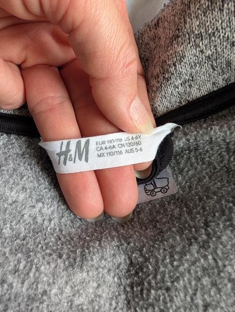 Mikina 116 melírovaná, h&m,116