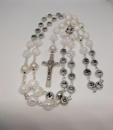 Ruženec s menom a dátumom e160,