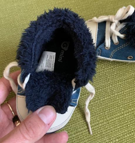 Oteplené topánky/ capačky, <17