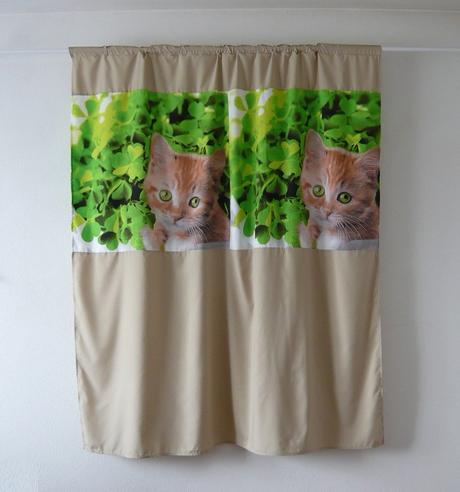 Detské závesy 3d-140x160 mačiatko ryšavé- skladom,
