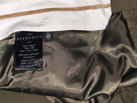 Nohavice fiveunits, m