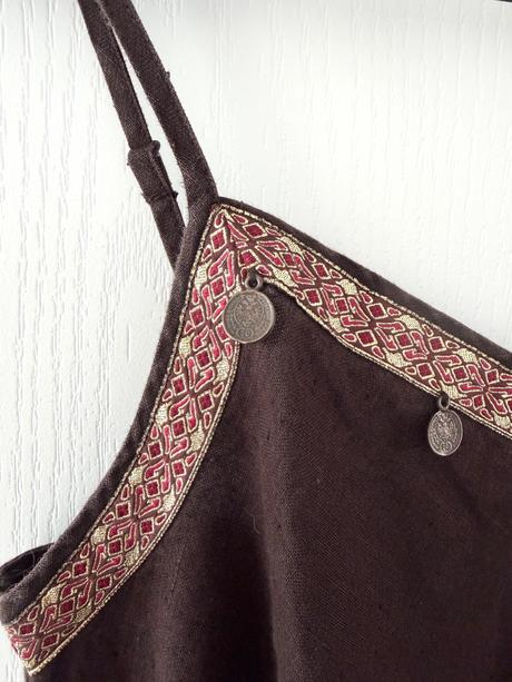 Ľanové šaty per una boho štýl, marks & spencer,xxl