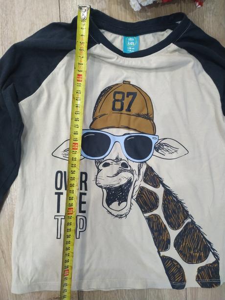 Tričko so žirafou, v. 128, pepco,128