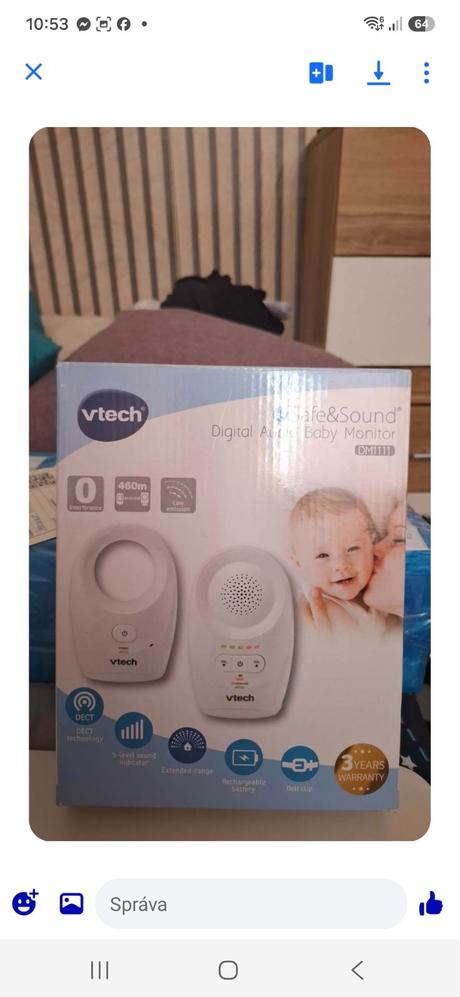 Monitor dychu, babyphone, prebalovaci pult,