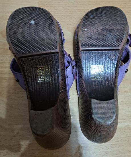 Dámske drevené šlapky, 38