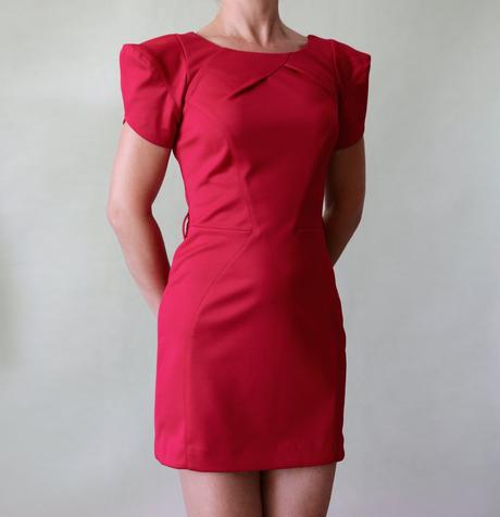 Červené origami minišaty river island veľ.34, river island,xs