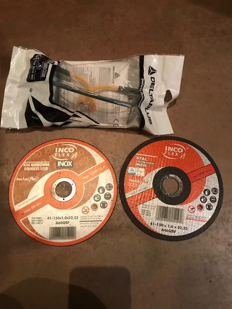 Rezné kotúče, pracovné okuliare, 