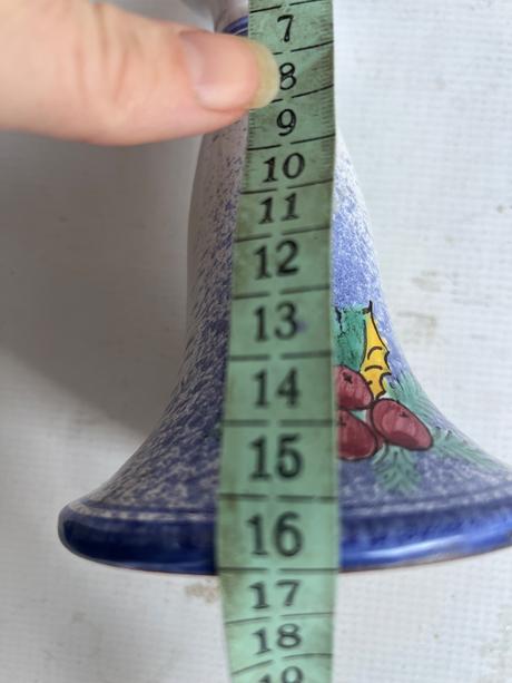 Vianocny zimny keramicky rucne malovany svietnik c, 