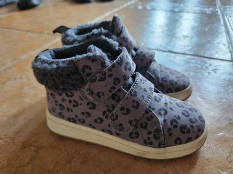 H&m jesenné botasky sivé leopardie 25, h&m,25