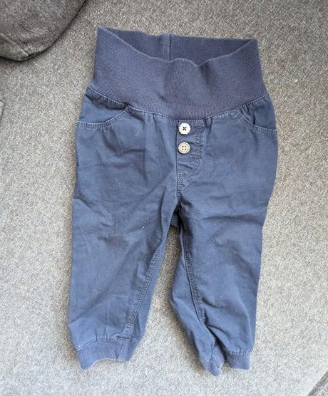 H&m nohavice tmavomodré 86, h&m,86