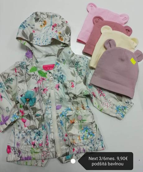 Kvetinová prechodná bunda next, next,68