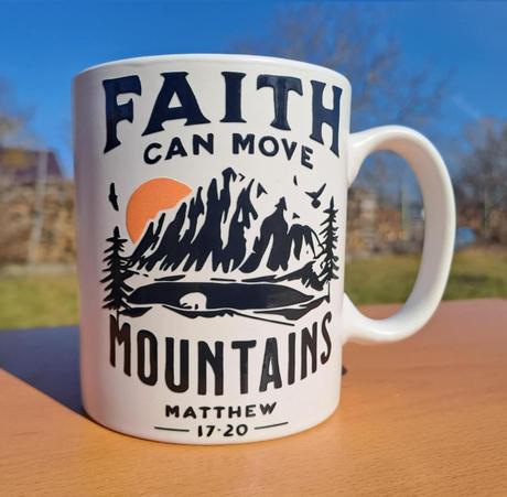 Keramický hrnček biely viera (h22),