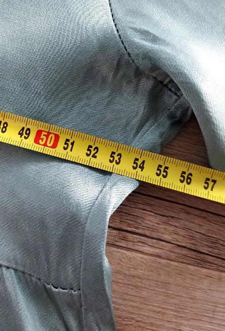 Modrozelené volánové šaty, 42