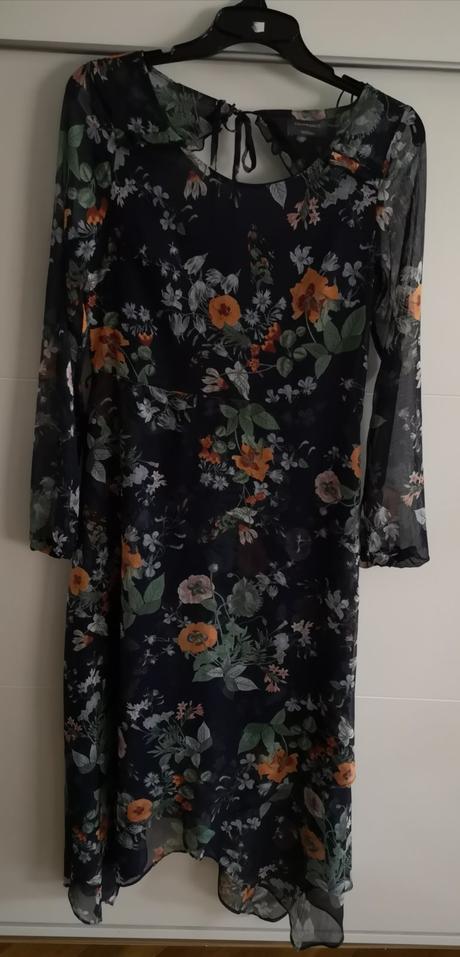 Asimetrické kvetované šaty, c&a,36