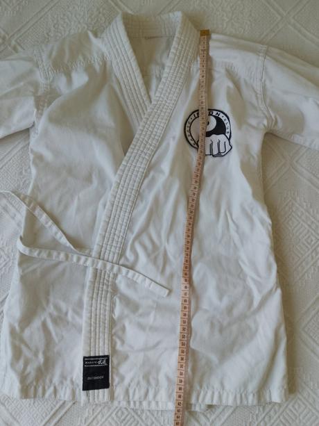 Karate kimono, pas, rukavice, 128
