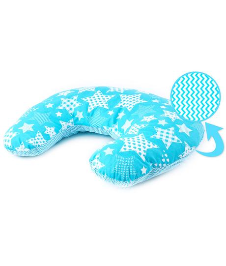 Sensillo vankúš na dojčenie tyrkysové hviezdy,
