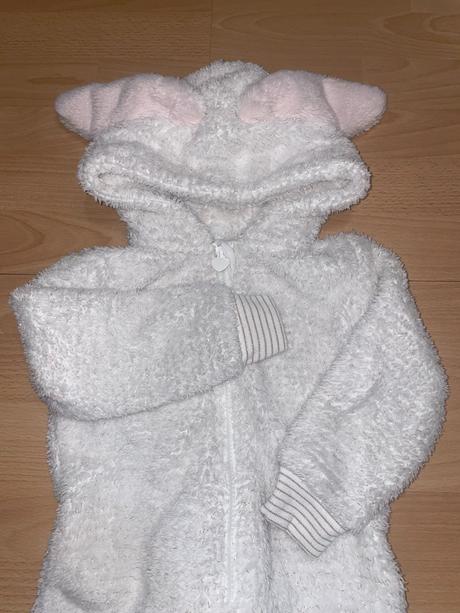 Dievčenký flisový overal zajačik, f&f,104