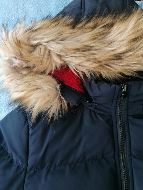 Zimná bunda s kozusinkou, 128