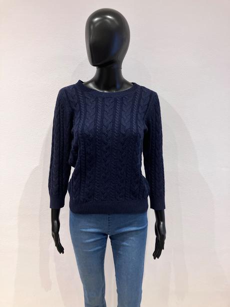 Dámsky tmavomodrý sveter h&m (xs), h&m,xs