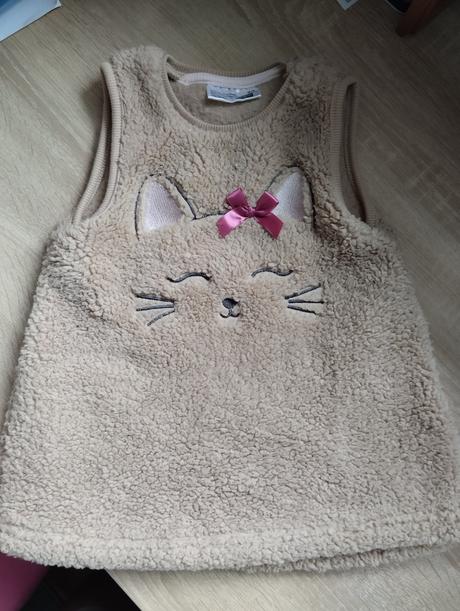 Dievčenské šaty s mačičkou, ergee,80