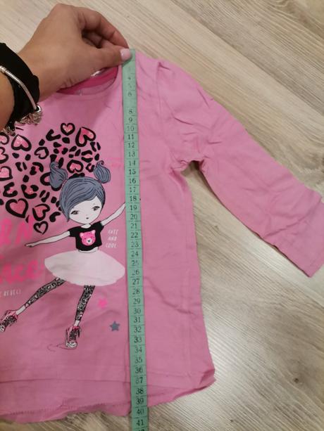 Dievčenské ruzove tričká s dlhým rukávom - 2 kusy, pepco,98