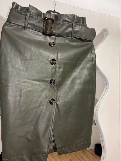 Koženková midi sukňa orsay m, orsay,m