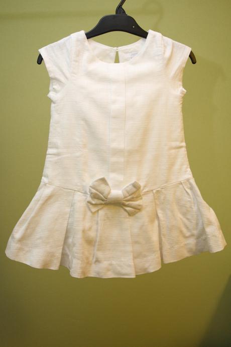 Jacadi - biele šaty s mašličkou vpredu - nenosené, jacadi,104