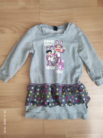 Teplákové šaty 92, 98