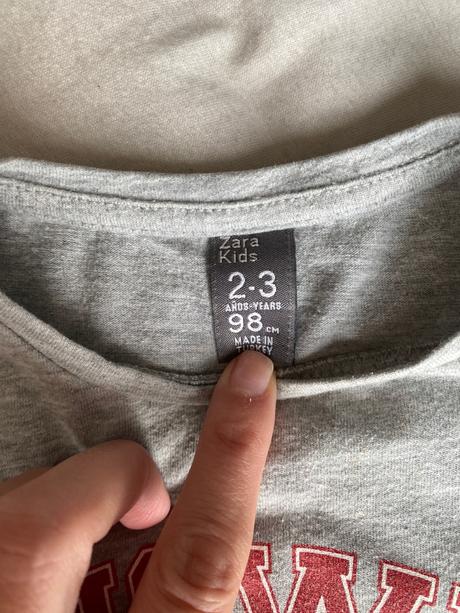 Tricko s dlhým rukavom, zara,98