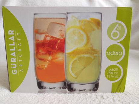 Sada 6 ks sklenených pohárov adora, 