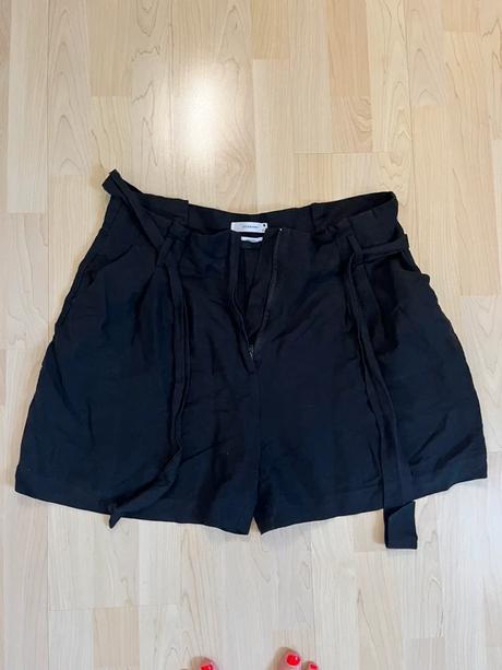Čierne ľanove kratasy reserved xxl, reserved,xxl