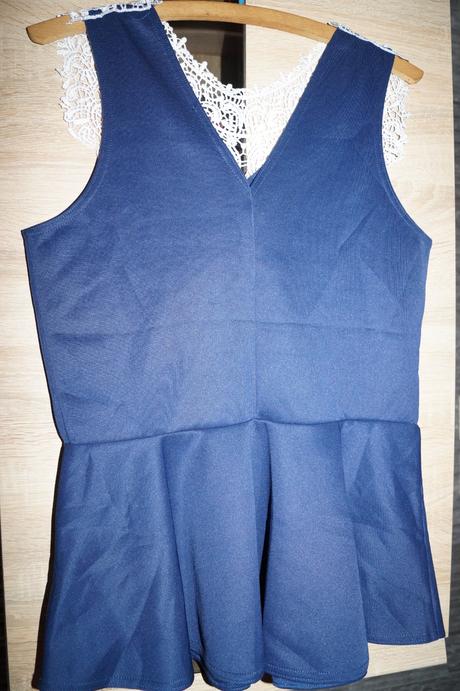 Peplum tielko s čipkou, gate,l