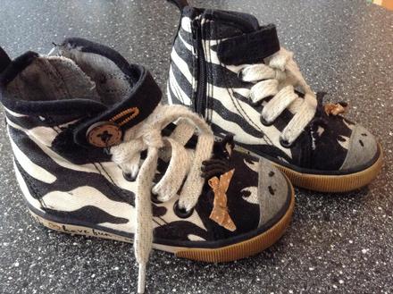 Zebrové tenisky, uk5, vd 14cm, next,21