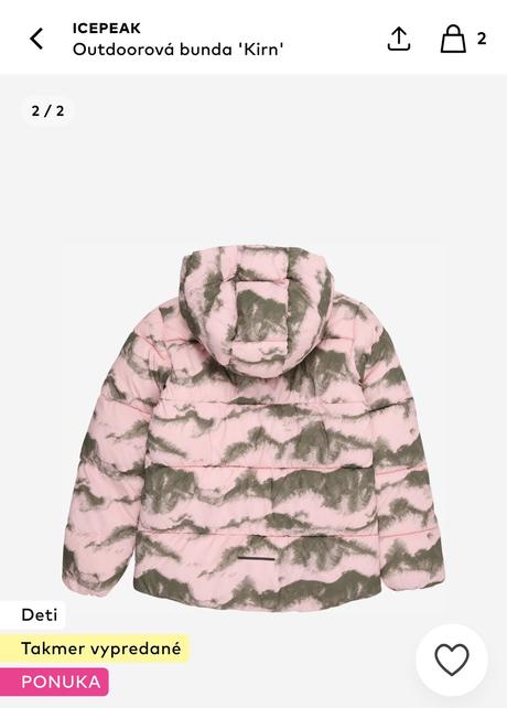 Icepeak bunda v.140 s visačkou, 140