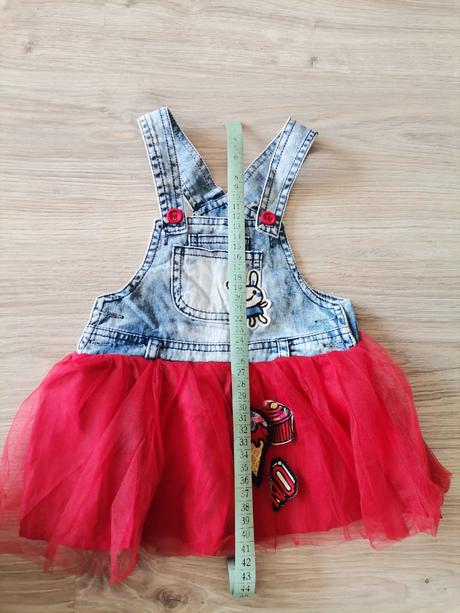 Dievčenský štýlový set - šaty a tričko, 74